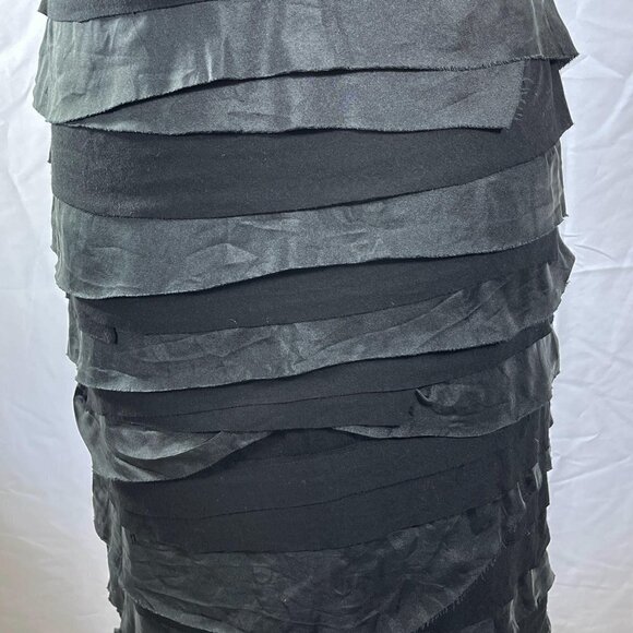 Kenneth Cole Black Layered Dress M - Picture 4 of 6